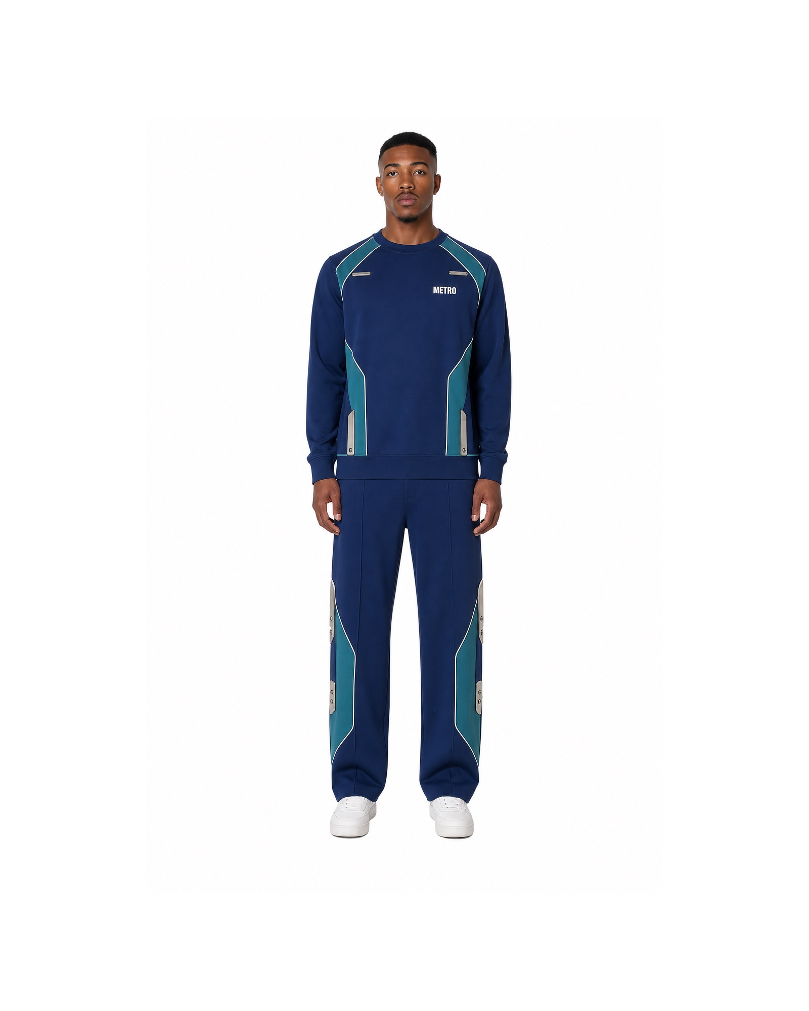METRO Aqua Signal Tracksuit front product view on a white background