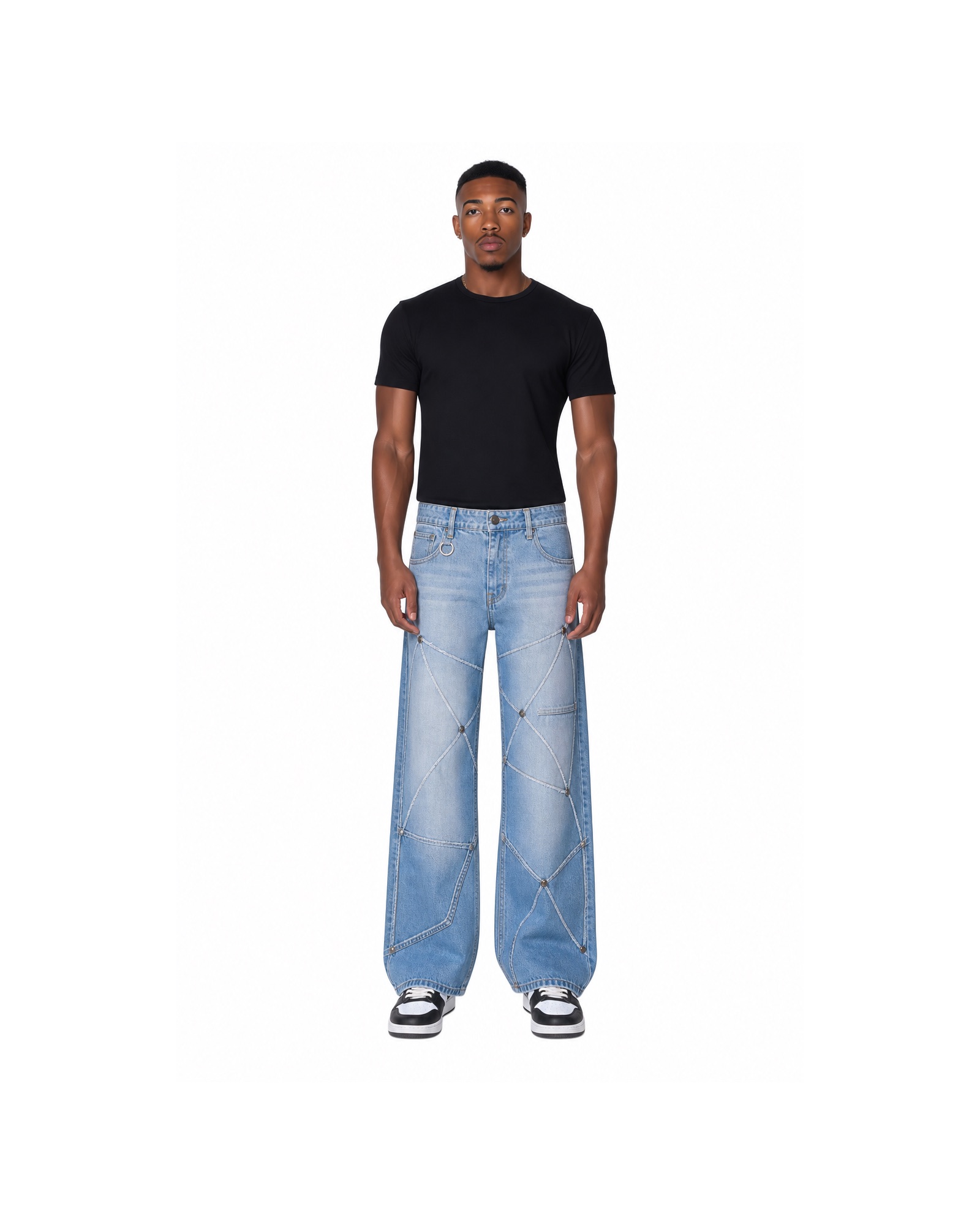 METRO Clearline Baggy Jeans front product view on a white background
