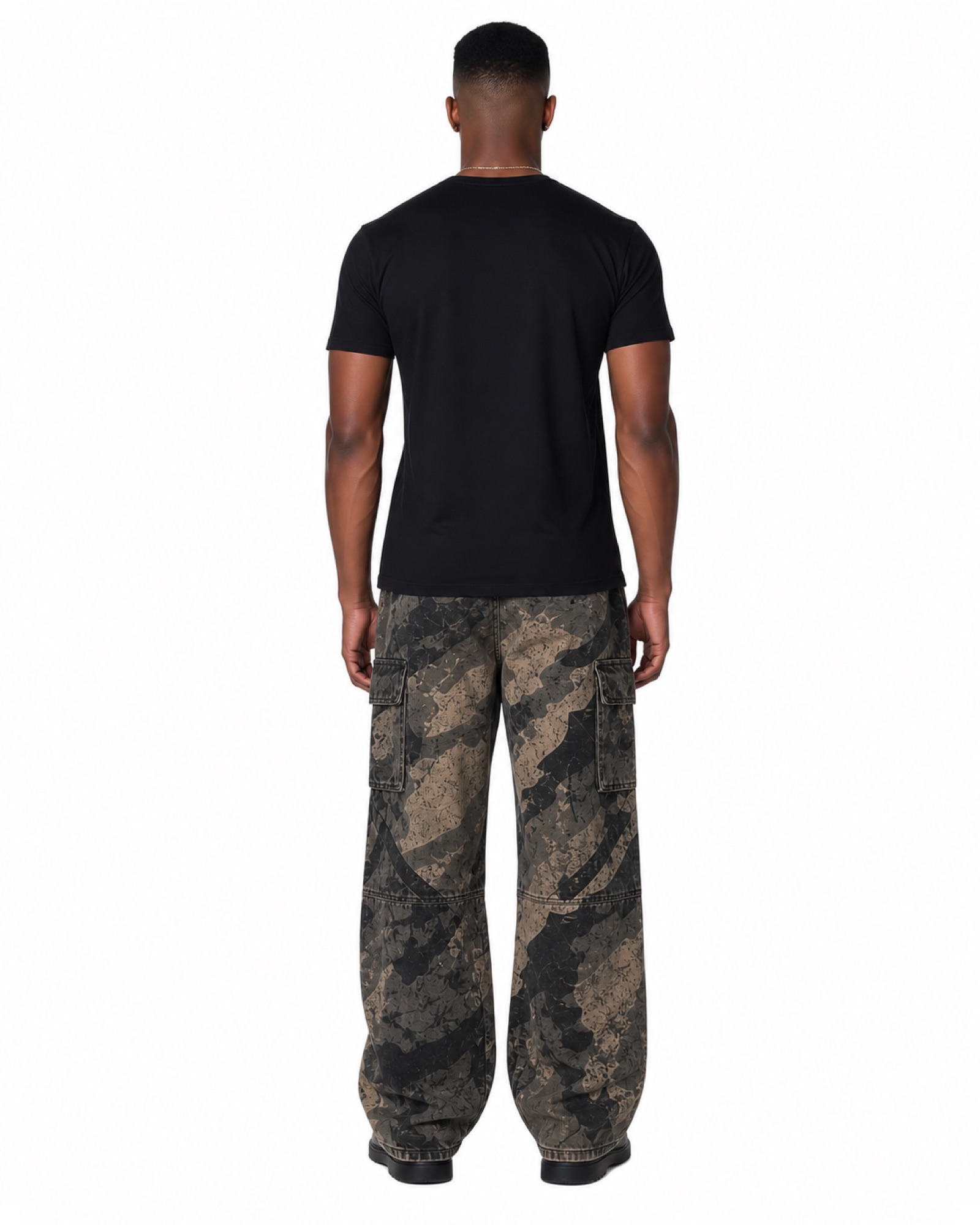 METRO Terrain Tunnel Cargo Trousers back product view on a white background