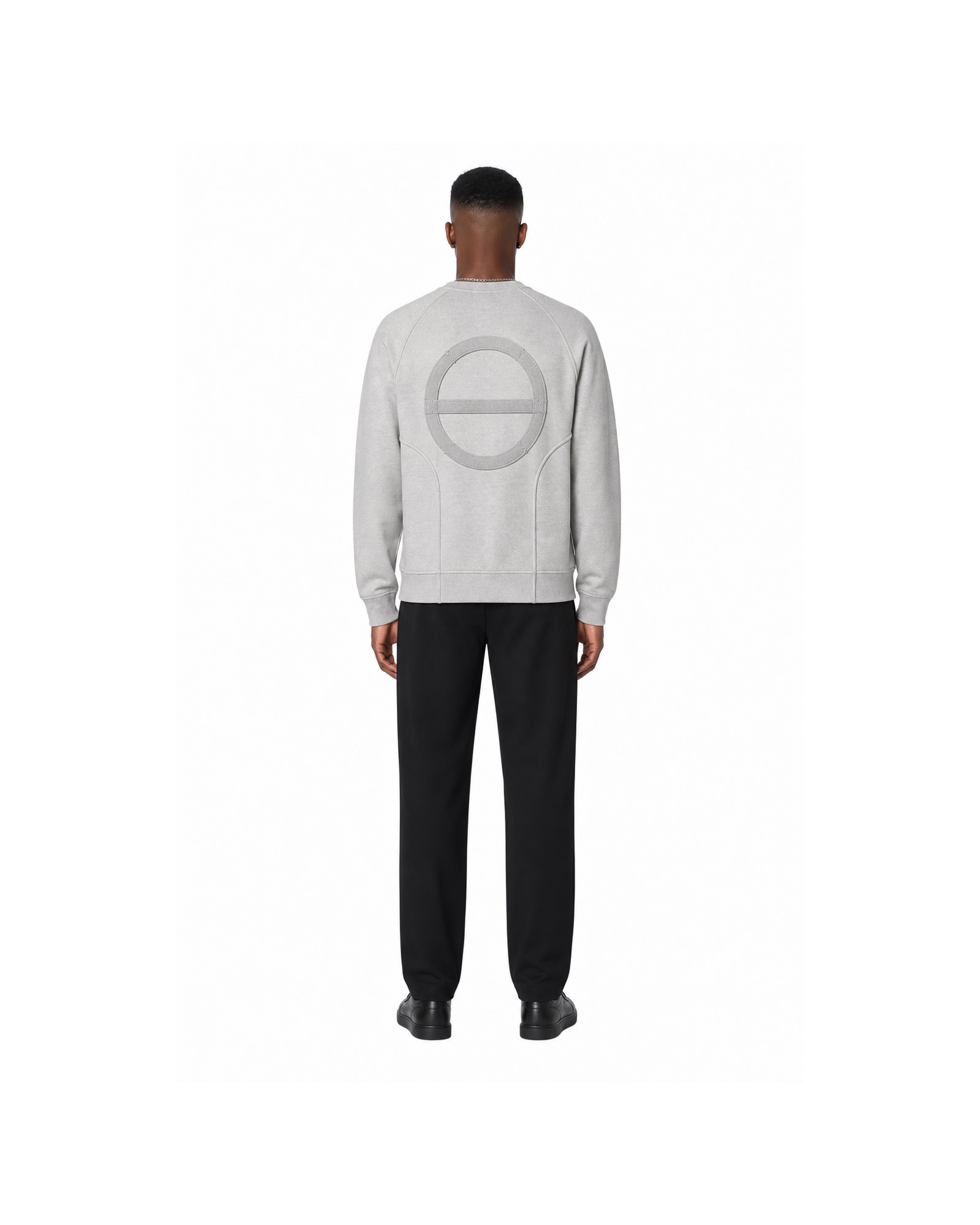 METRO Lunar Loop Sweatshirt back product view on a white background