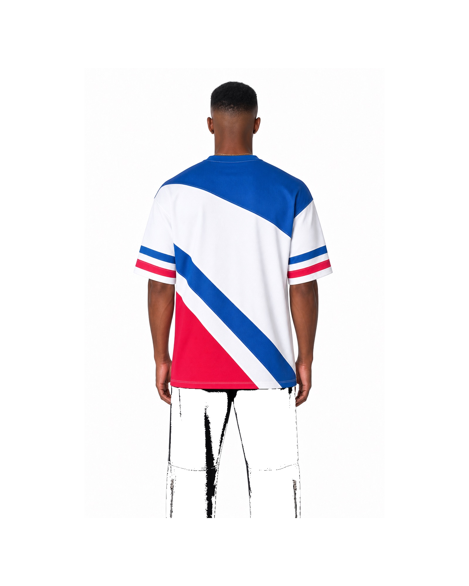 METRO Tricolor Express Jersey back product view on a white background