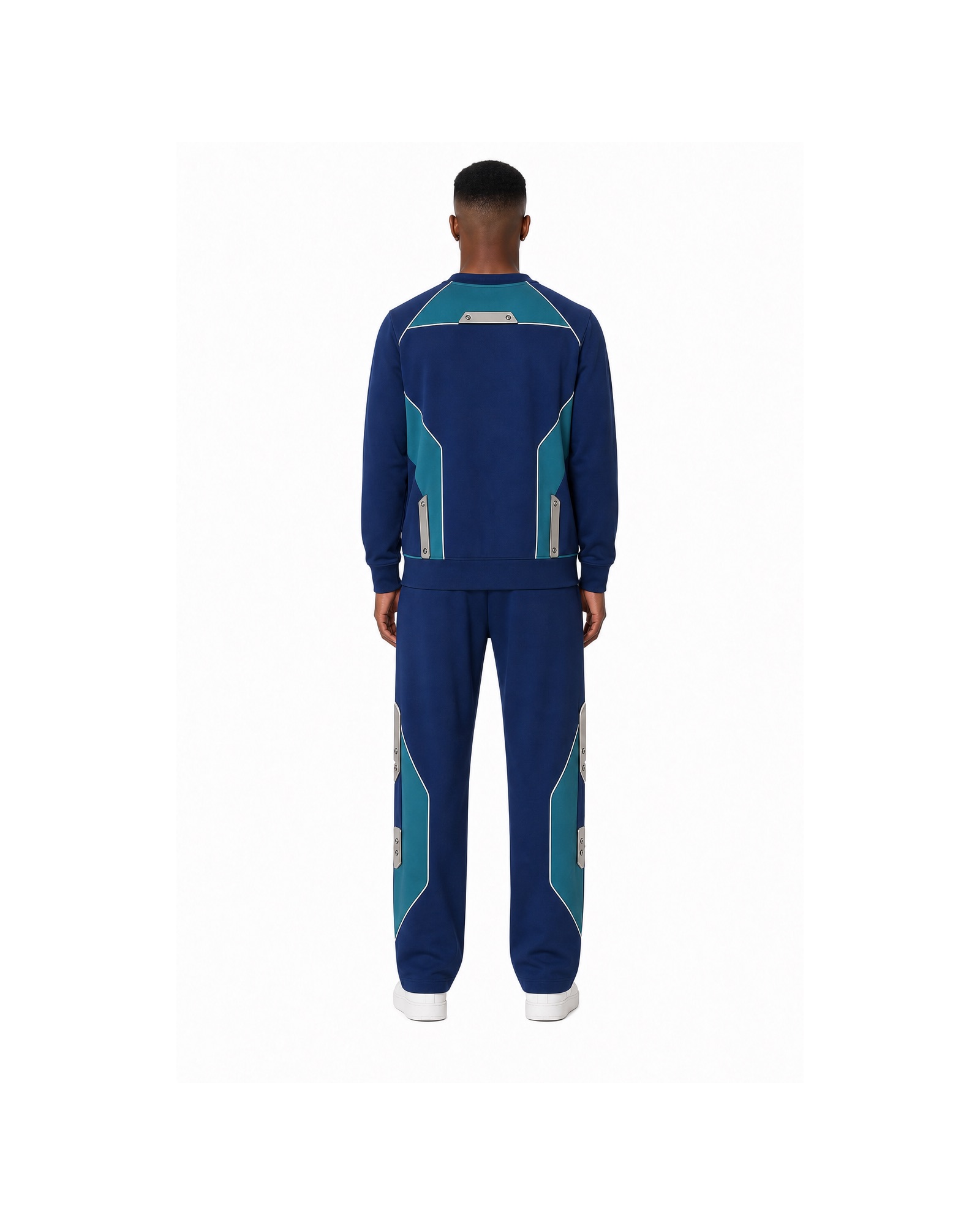 METRO Aqua Signal Tracksuit back product view on a white background