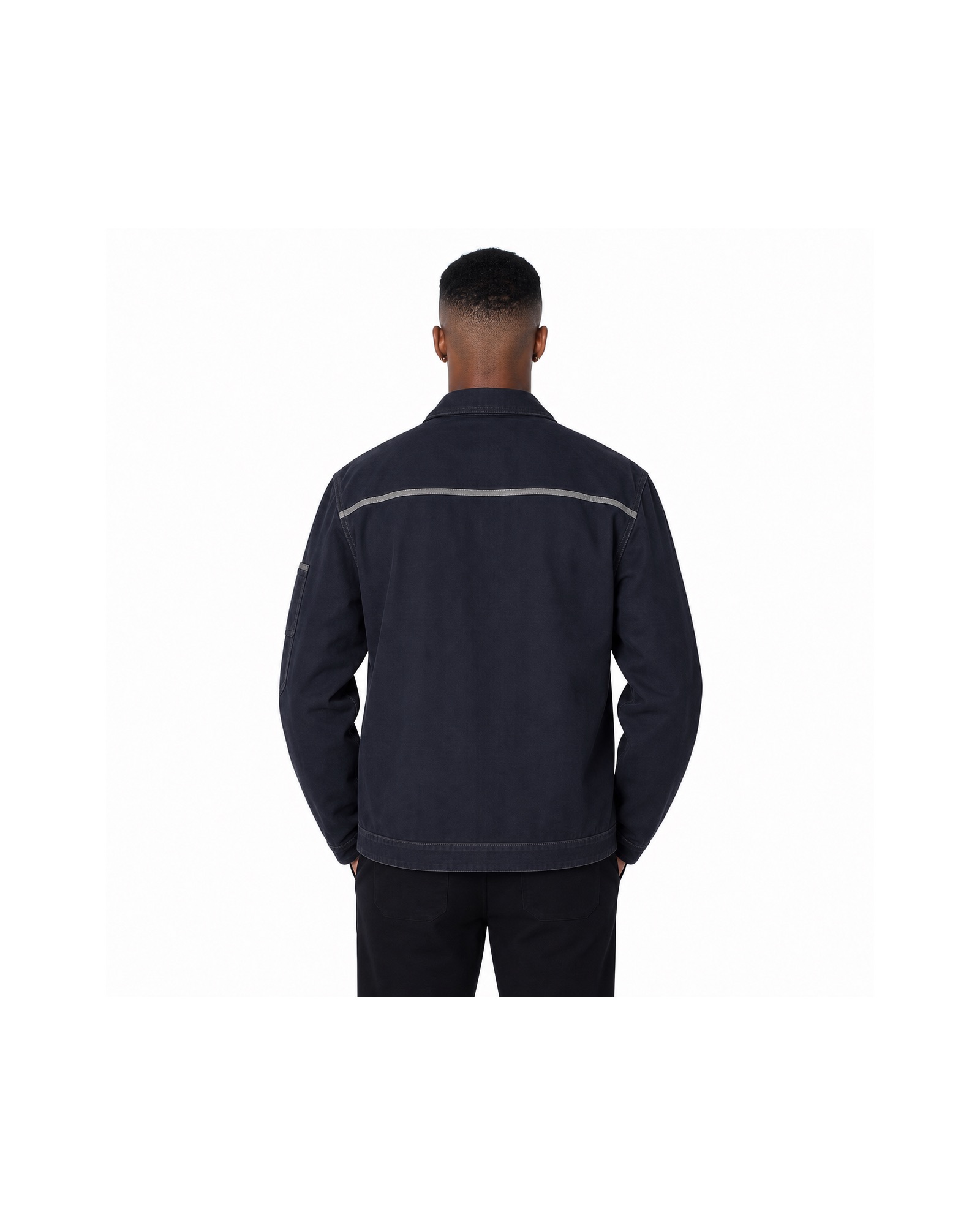 METRO Midnight Relay Work Jacket back product view on a white background