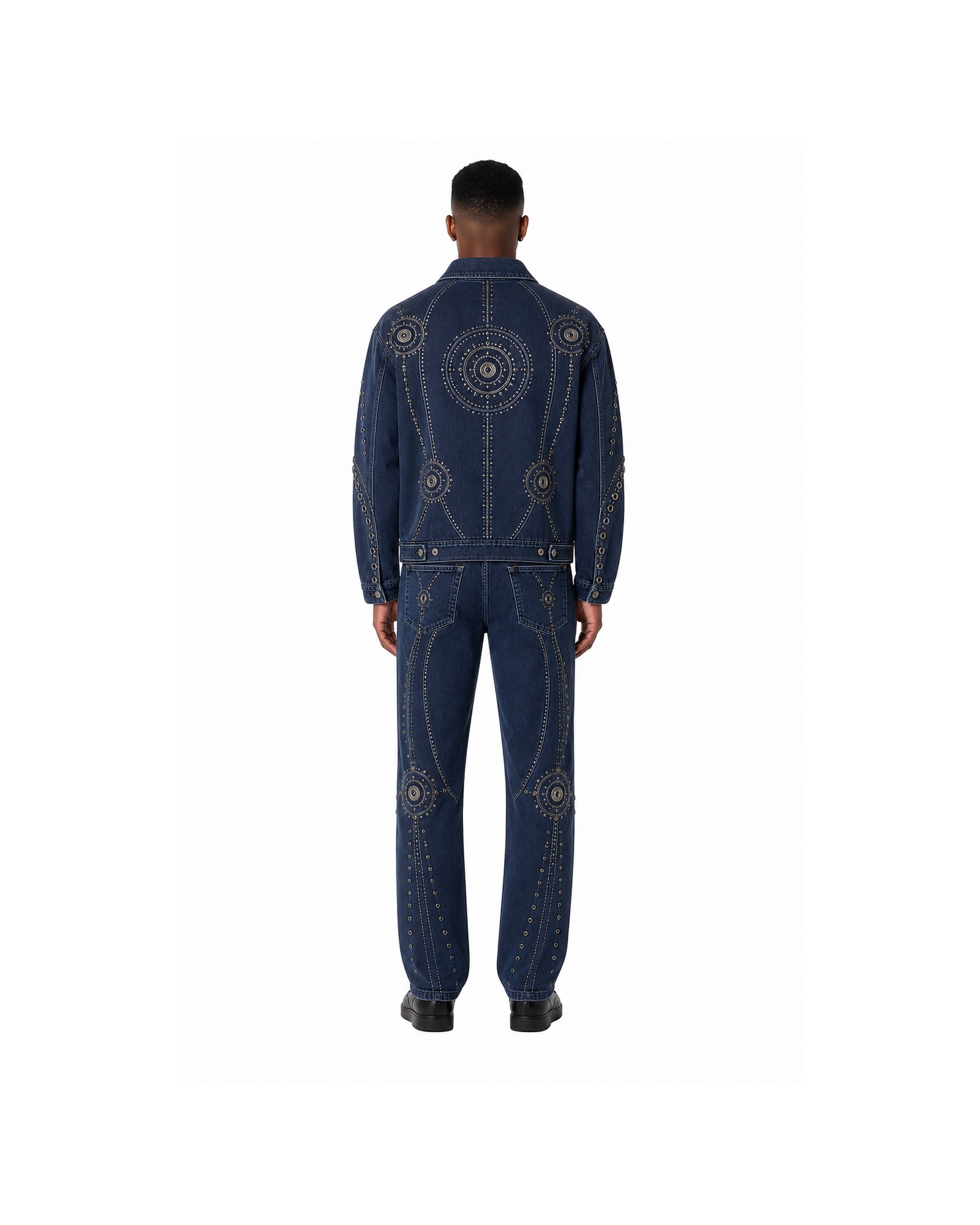 METRO Indigo Orbit Denim Set back product view on a white background