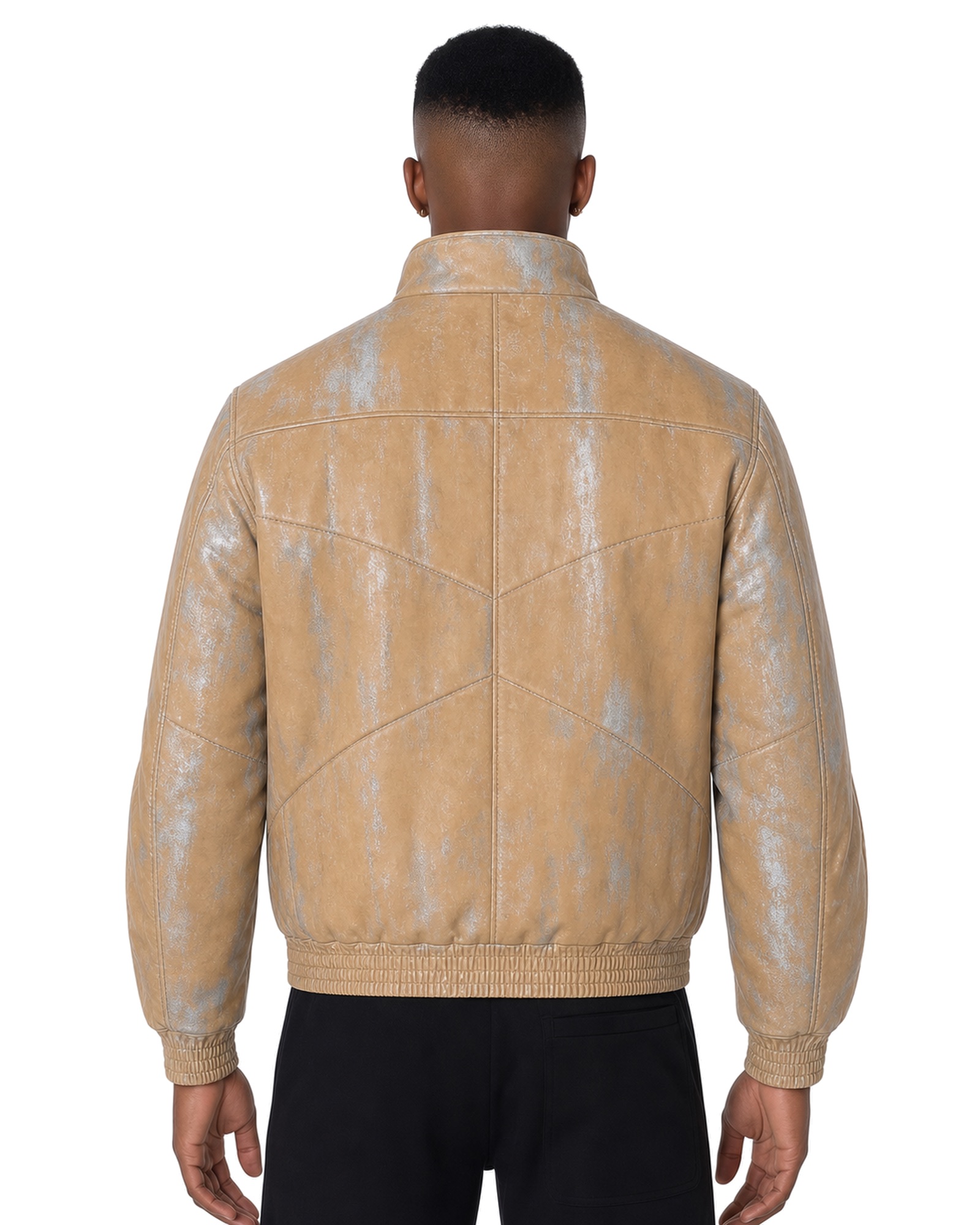 METRO Sandrail Metallic Bomber back product view on a white background