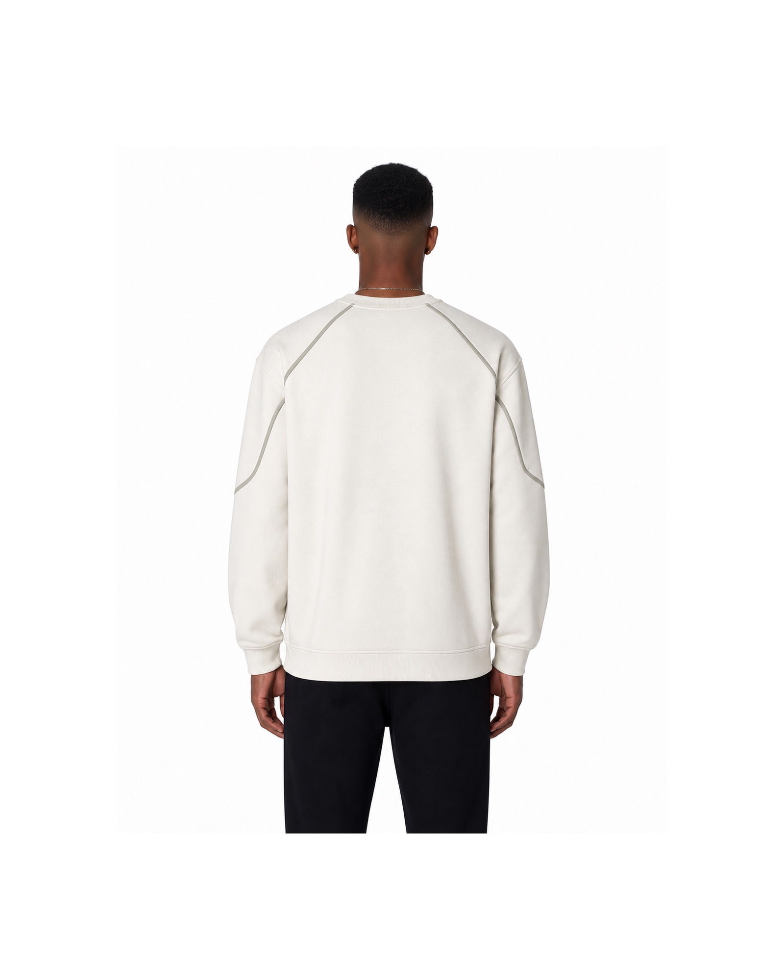 METRO Cloud Pocket Long-Sleeve Tee back product view on a white background
