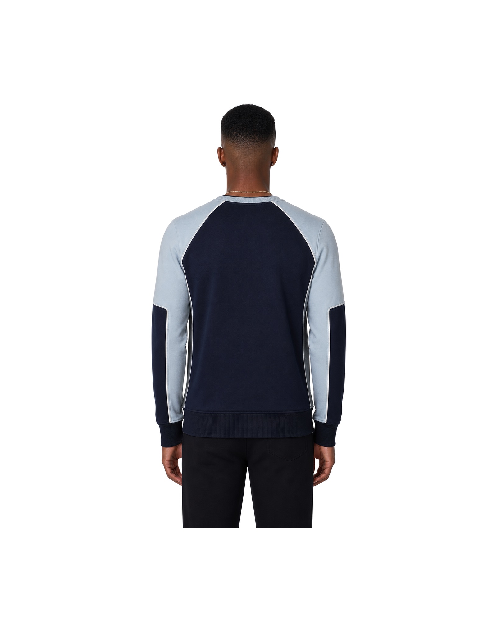 METRO Harbor Line Crewneck back product view on a white background
