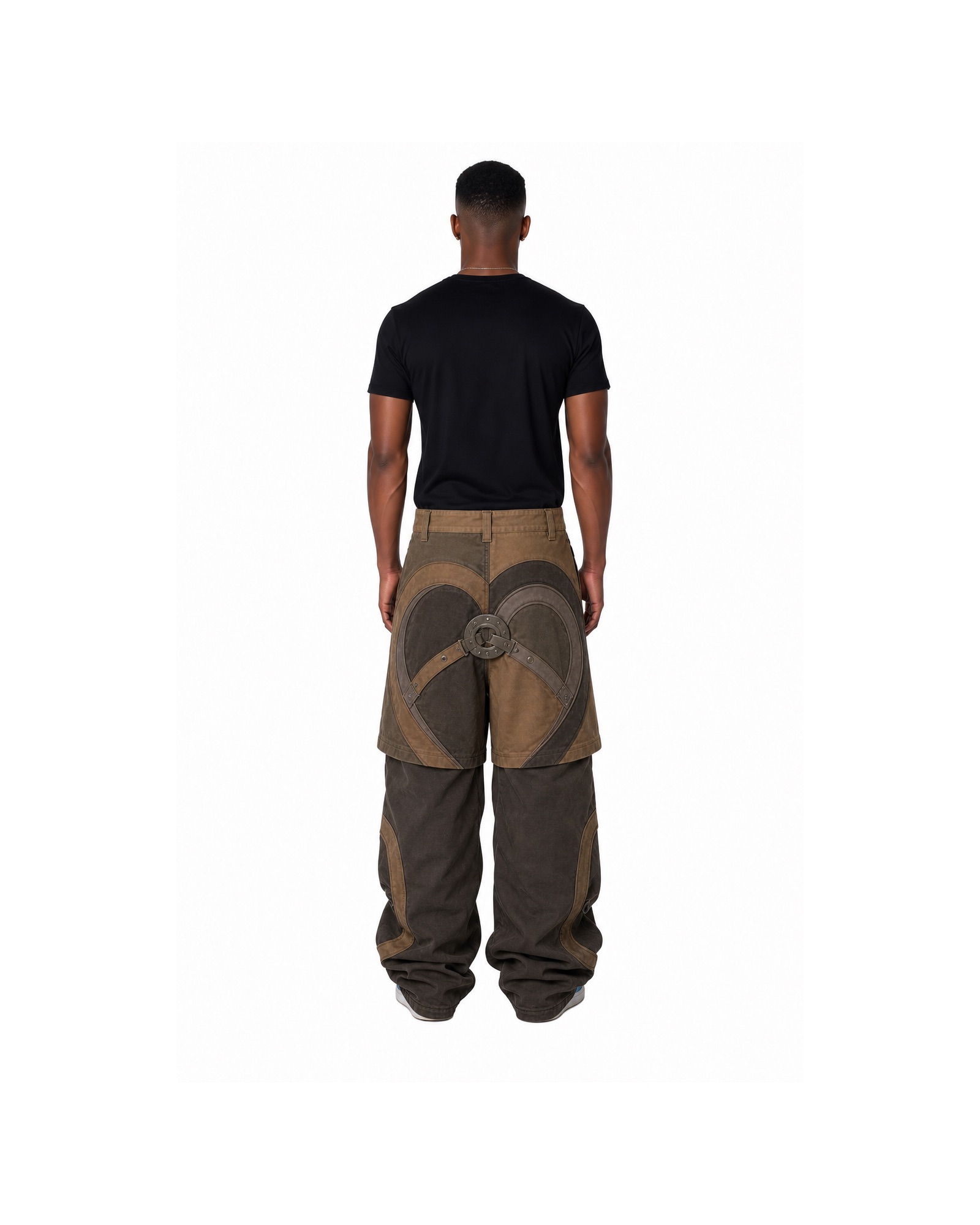 METRO Cargo Ring Wrap Trousers back product view on a white background