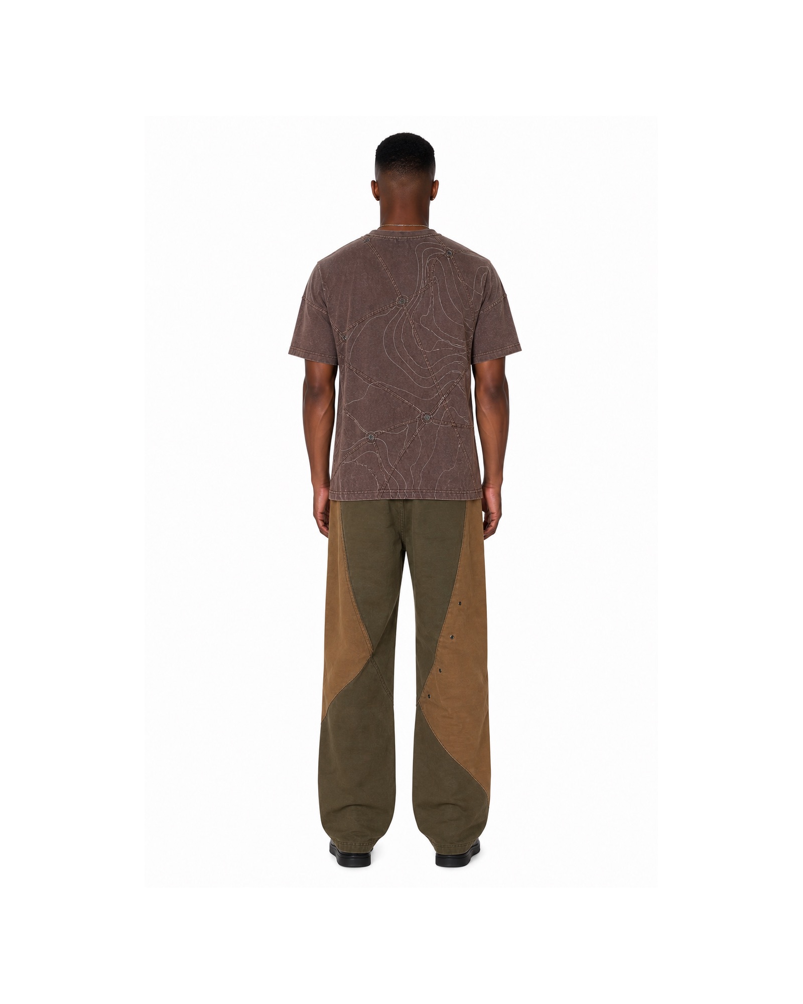 METRO Earthline Panel Trouser Set back product view on a white background