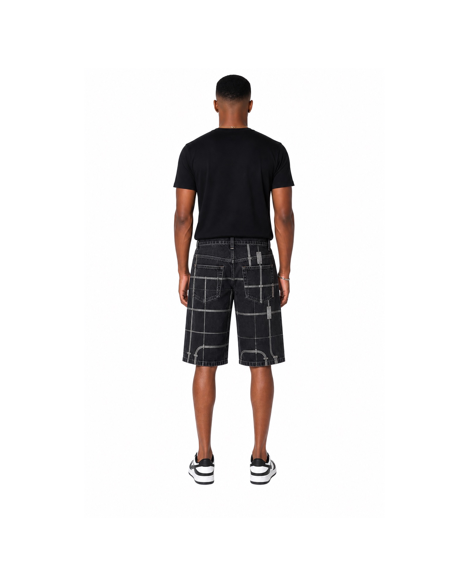 METRO Night Ladder Cargo Shorts back product view on a white background