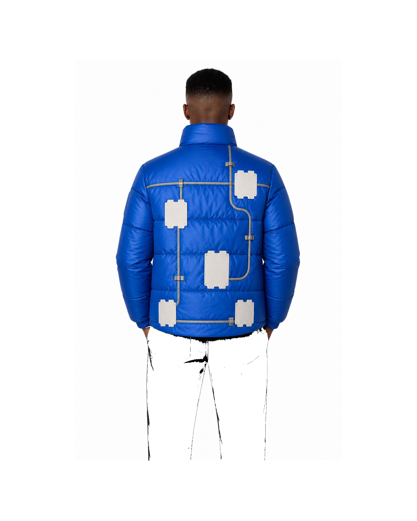 METRO Cobalt Terminal Puffer back product view on a white background
