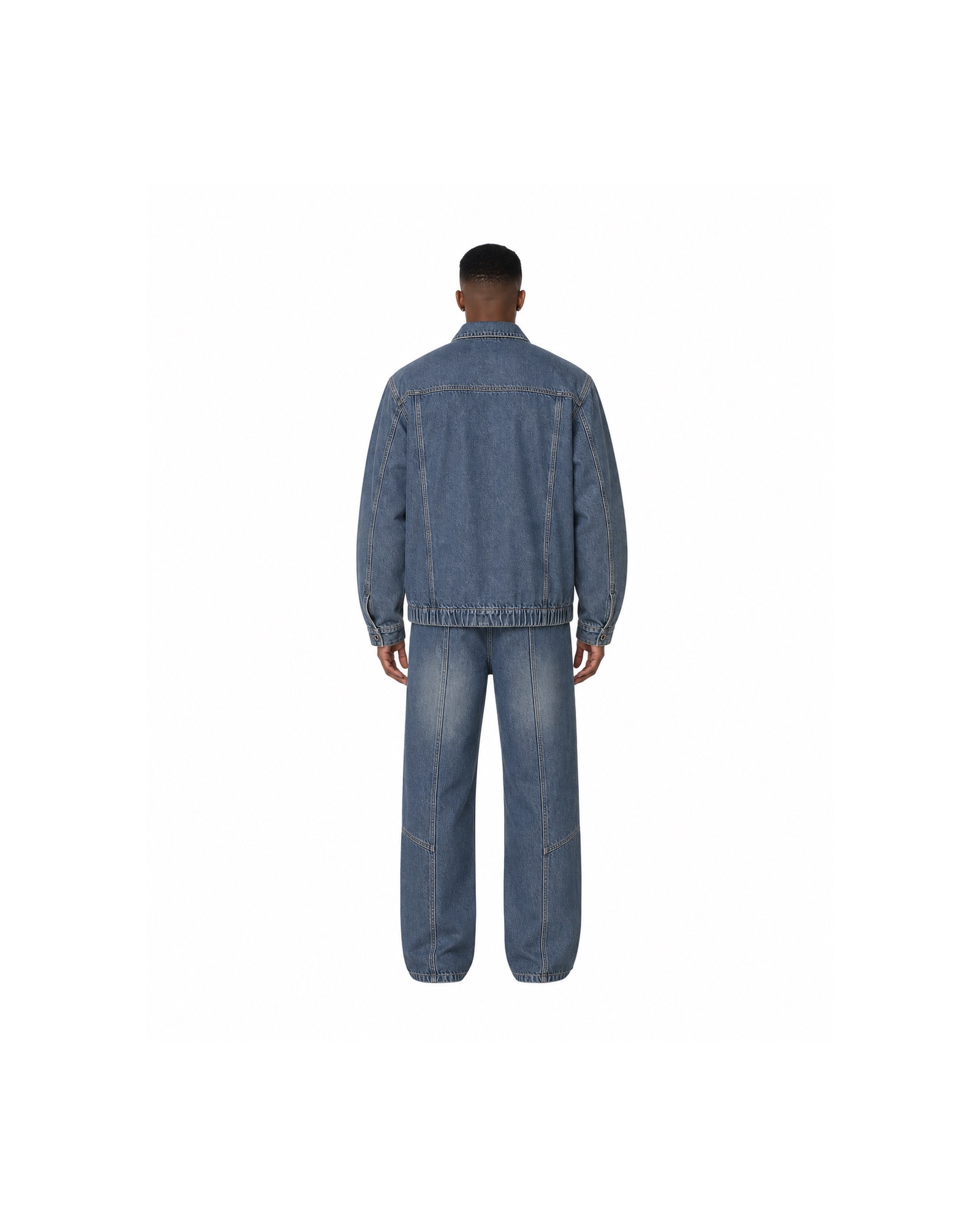METRO Indigo Arc Denim Set back product view on a white background