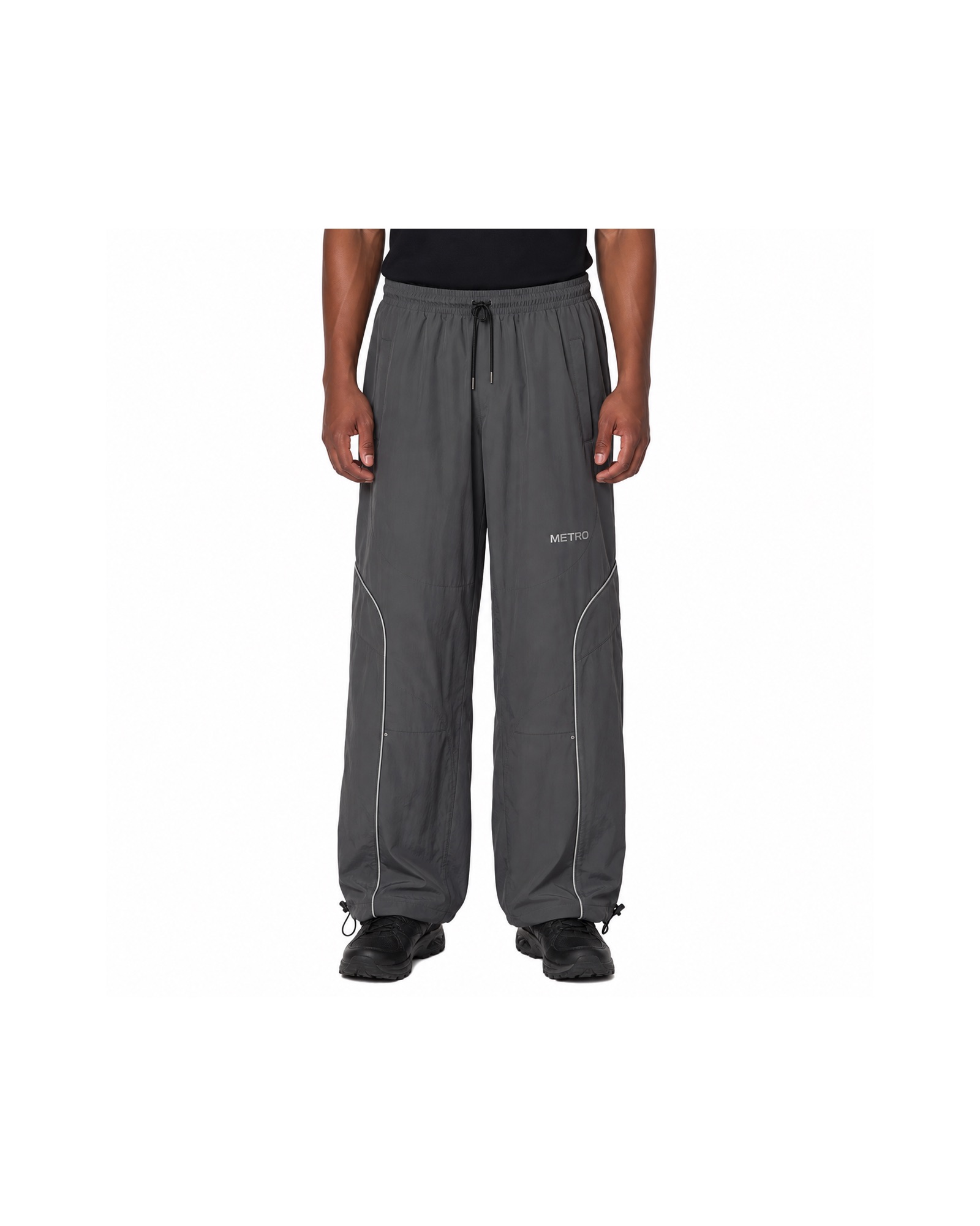 METRO Shadow Rail Track Pants front product view on a white background
