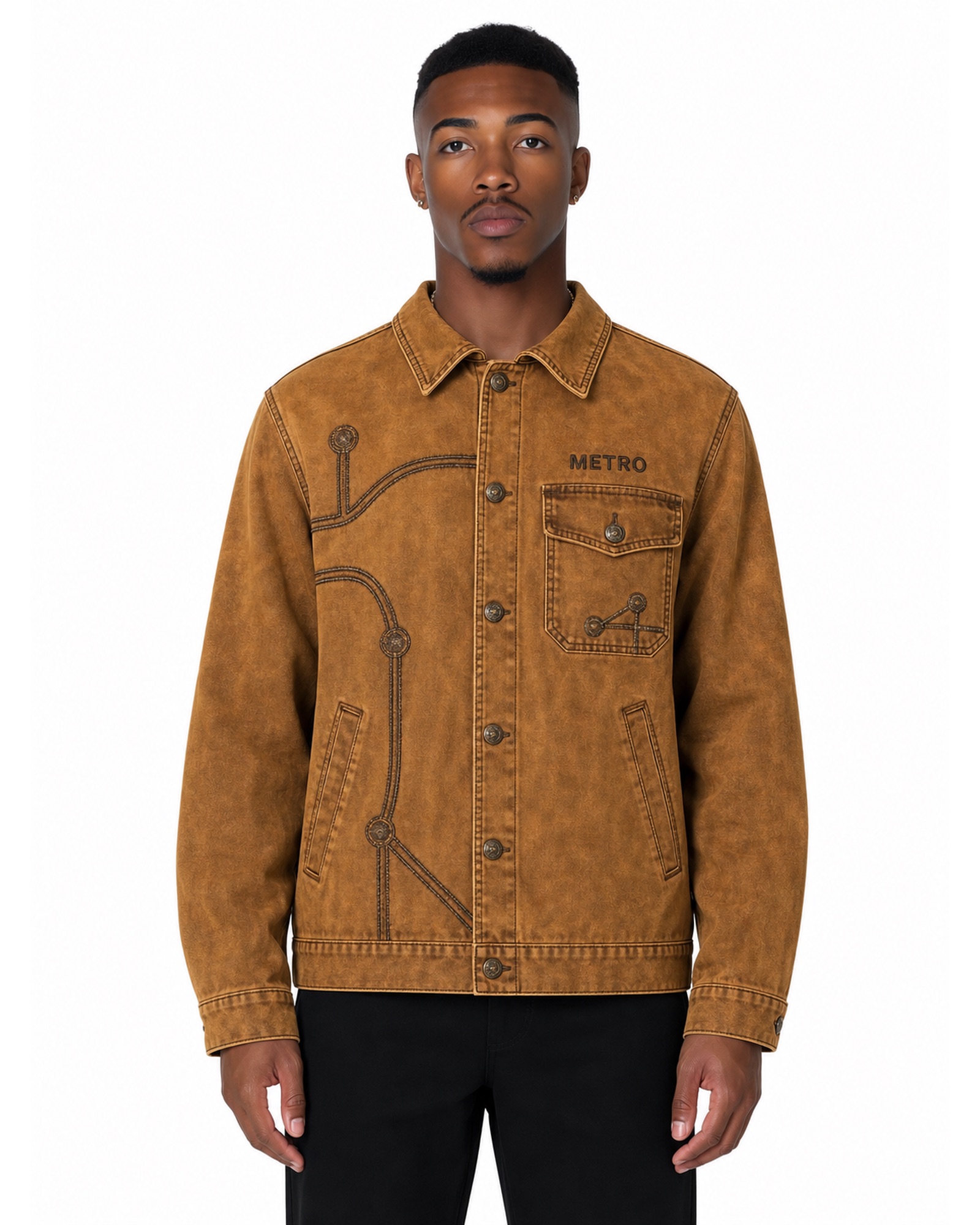 METRO Amber Rail Work Jacket front product view on a white background