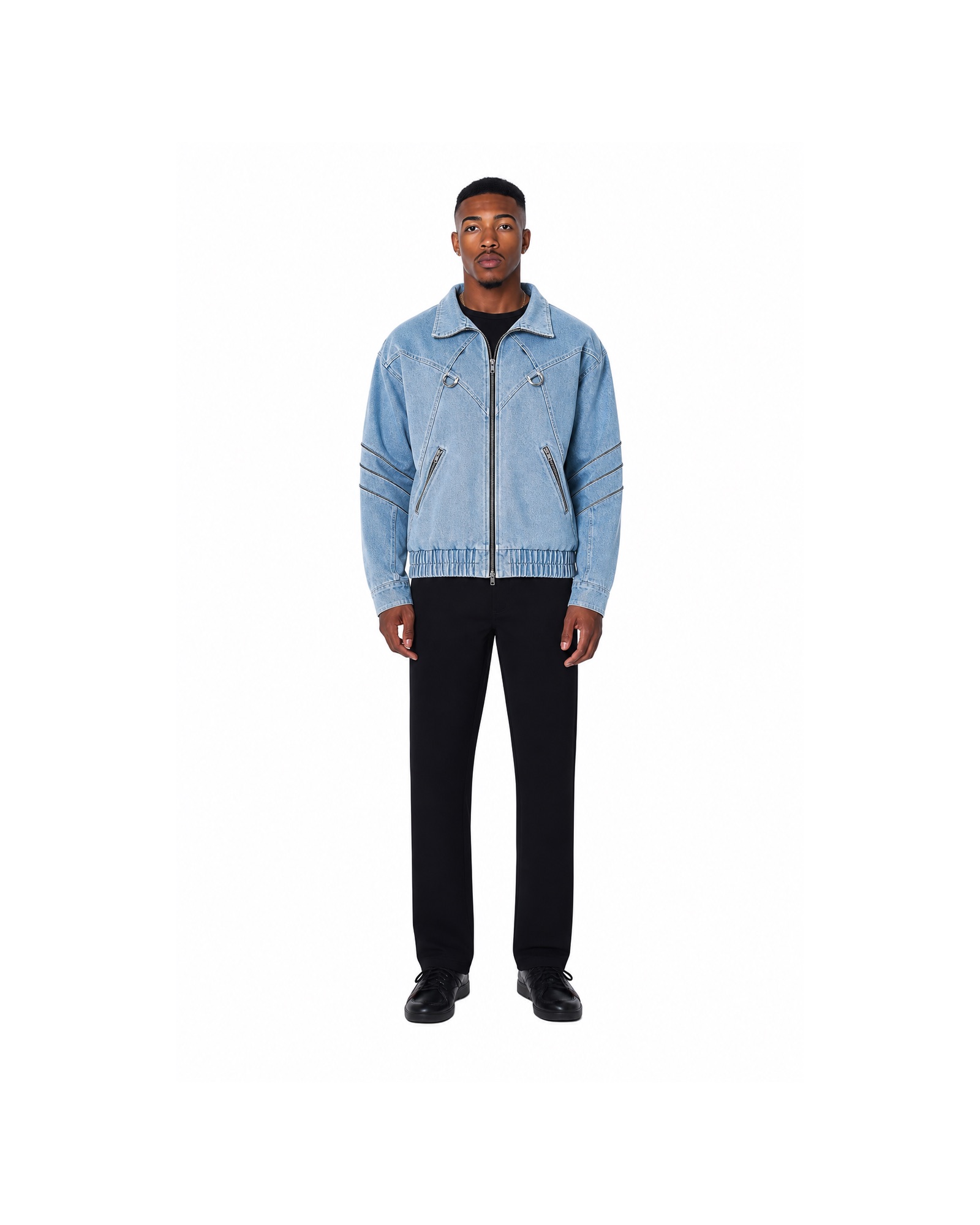 METRO Blue Depot Denim Jacket front product view on a white background