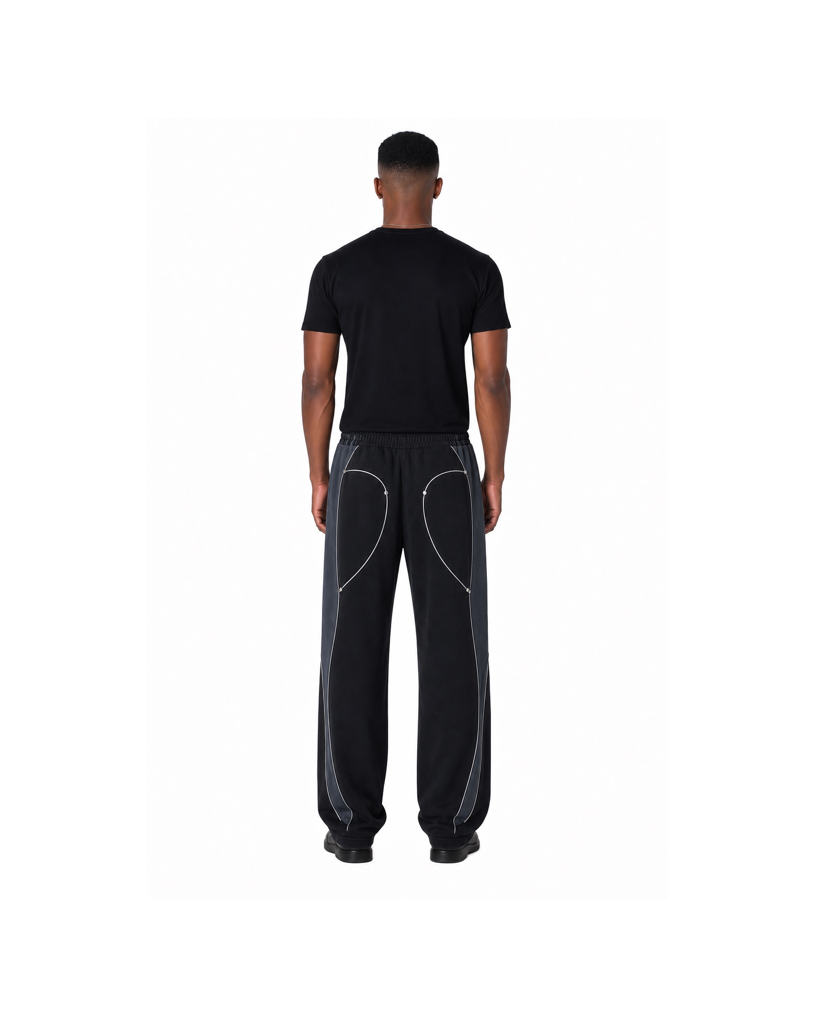 METRO Loop Circuit Track Pants back product view on a white background