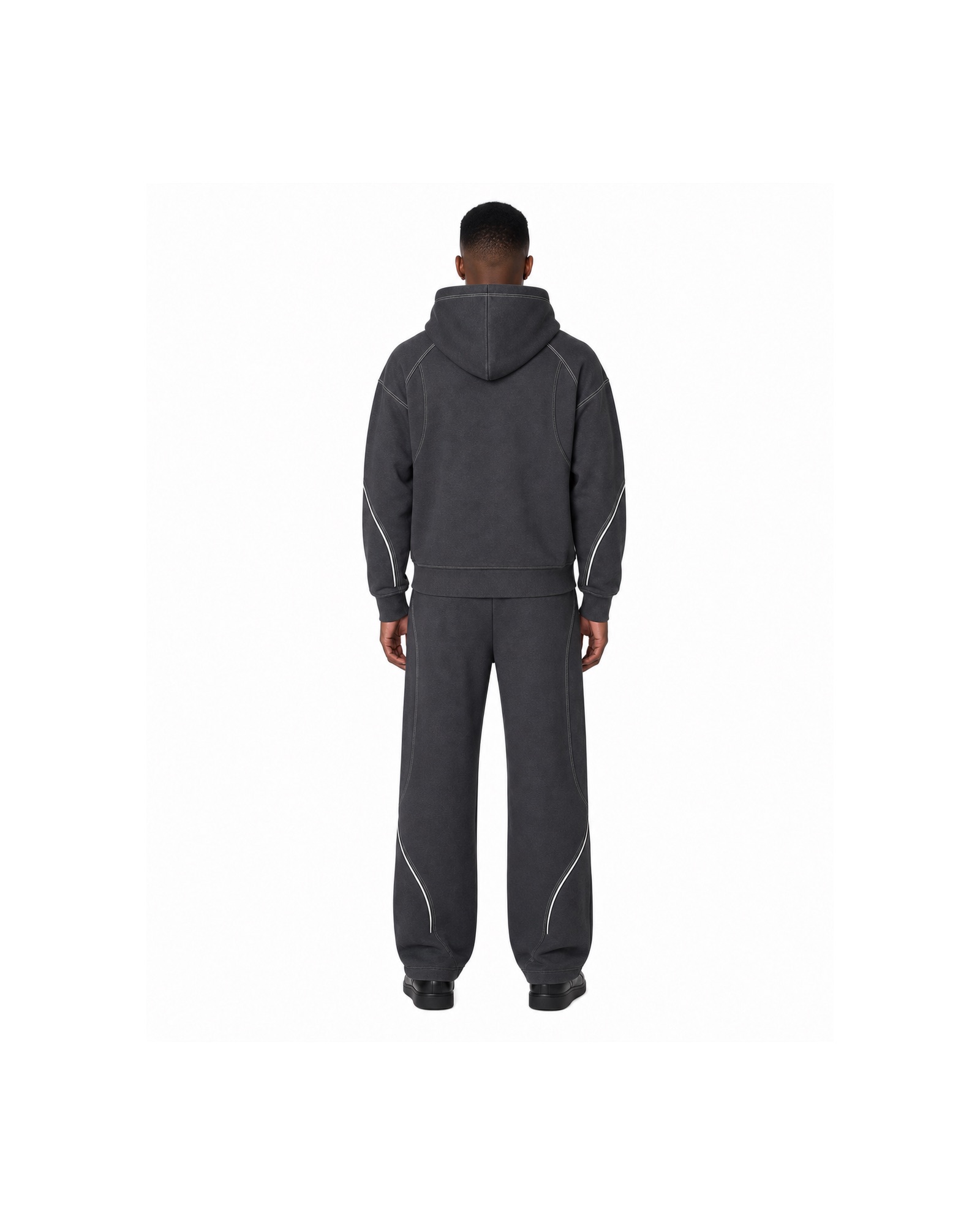 METRO Darkline Curve Tracksuit back product view on a white background