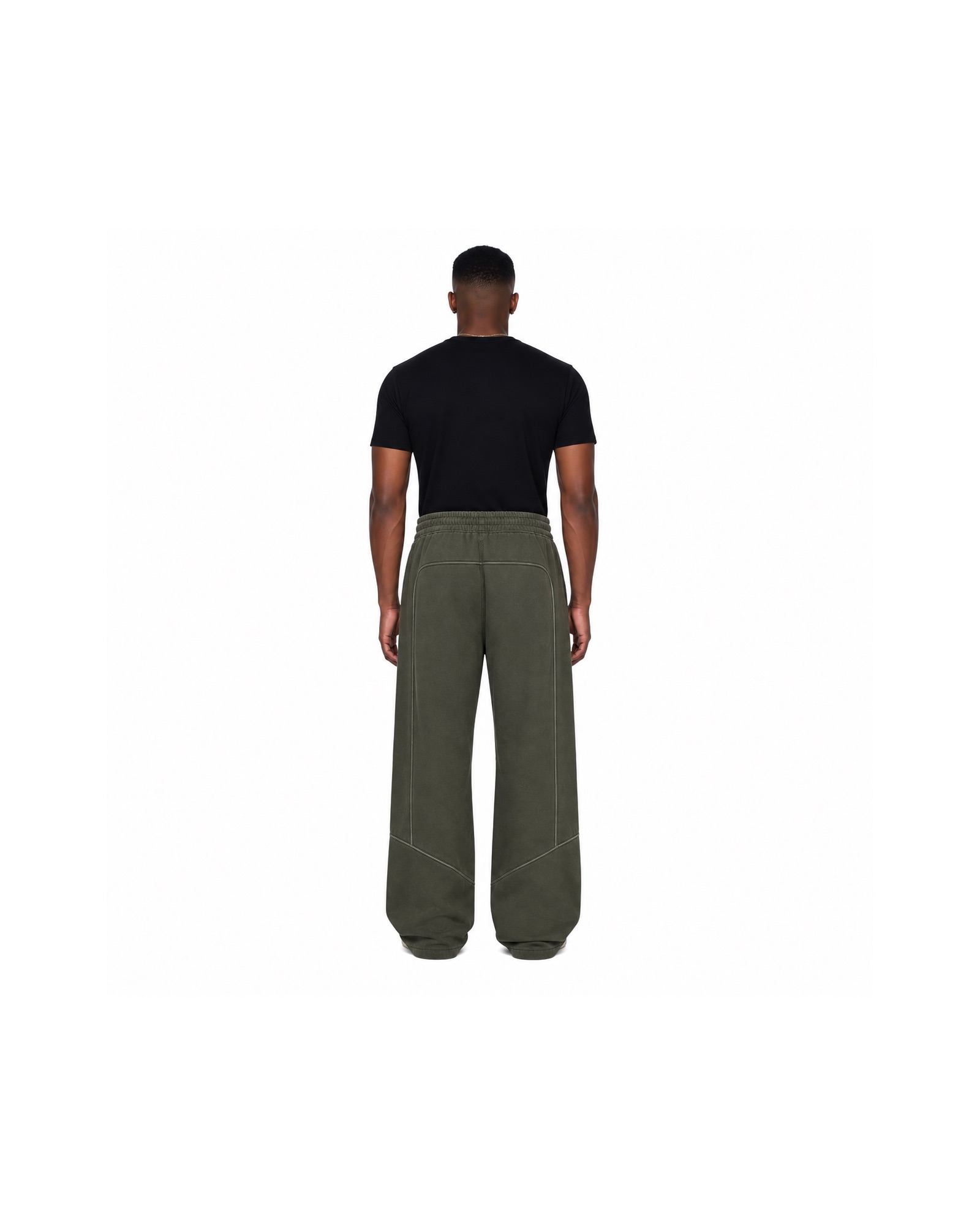 METRO Switchyard Wide-Leg Sweatpants back product view on a white background