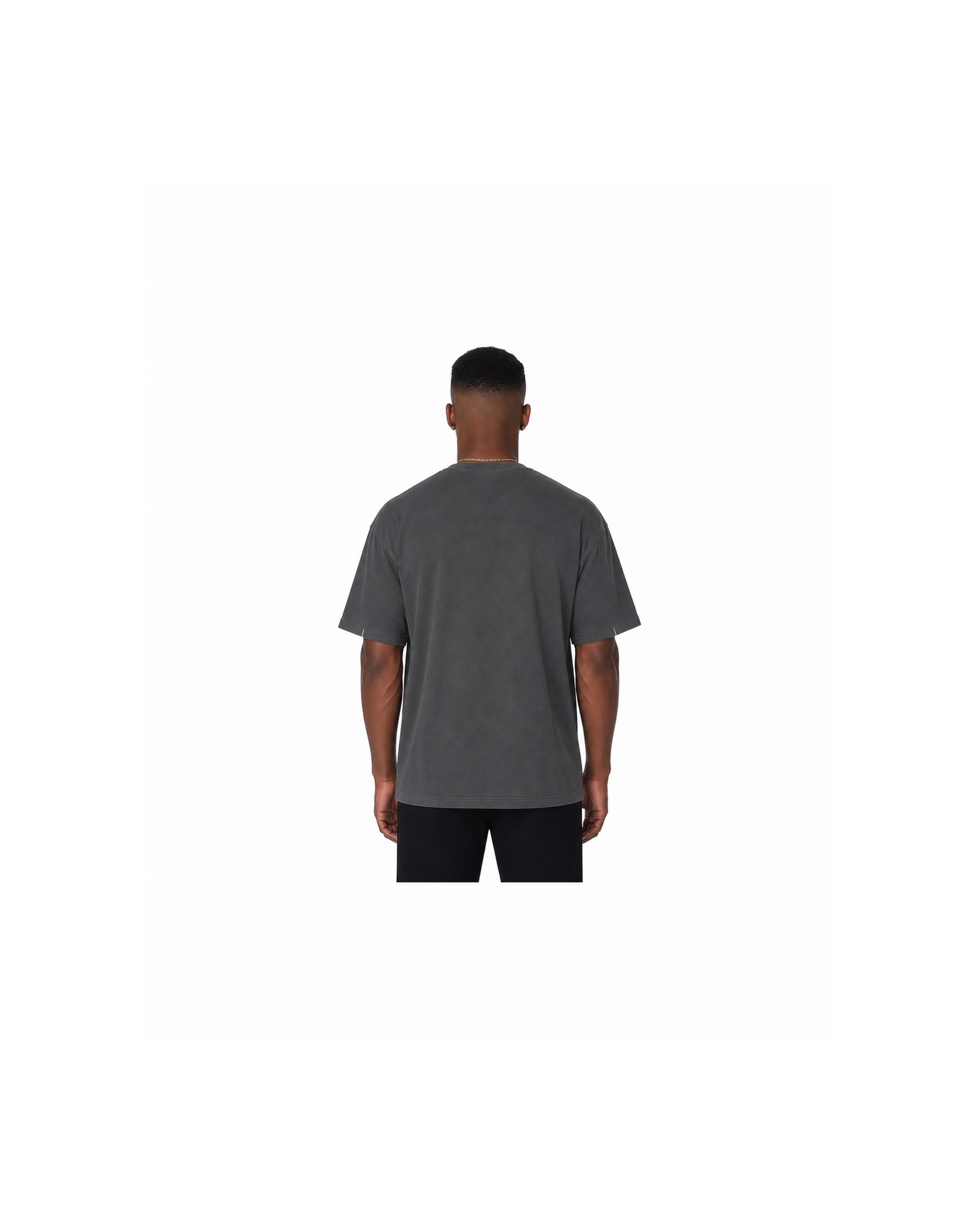 METRO Carbon Beam Oversized Tee back product view on a white background