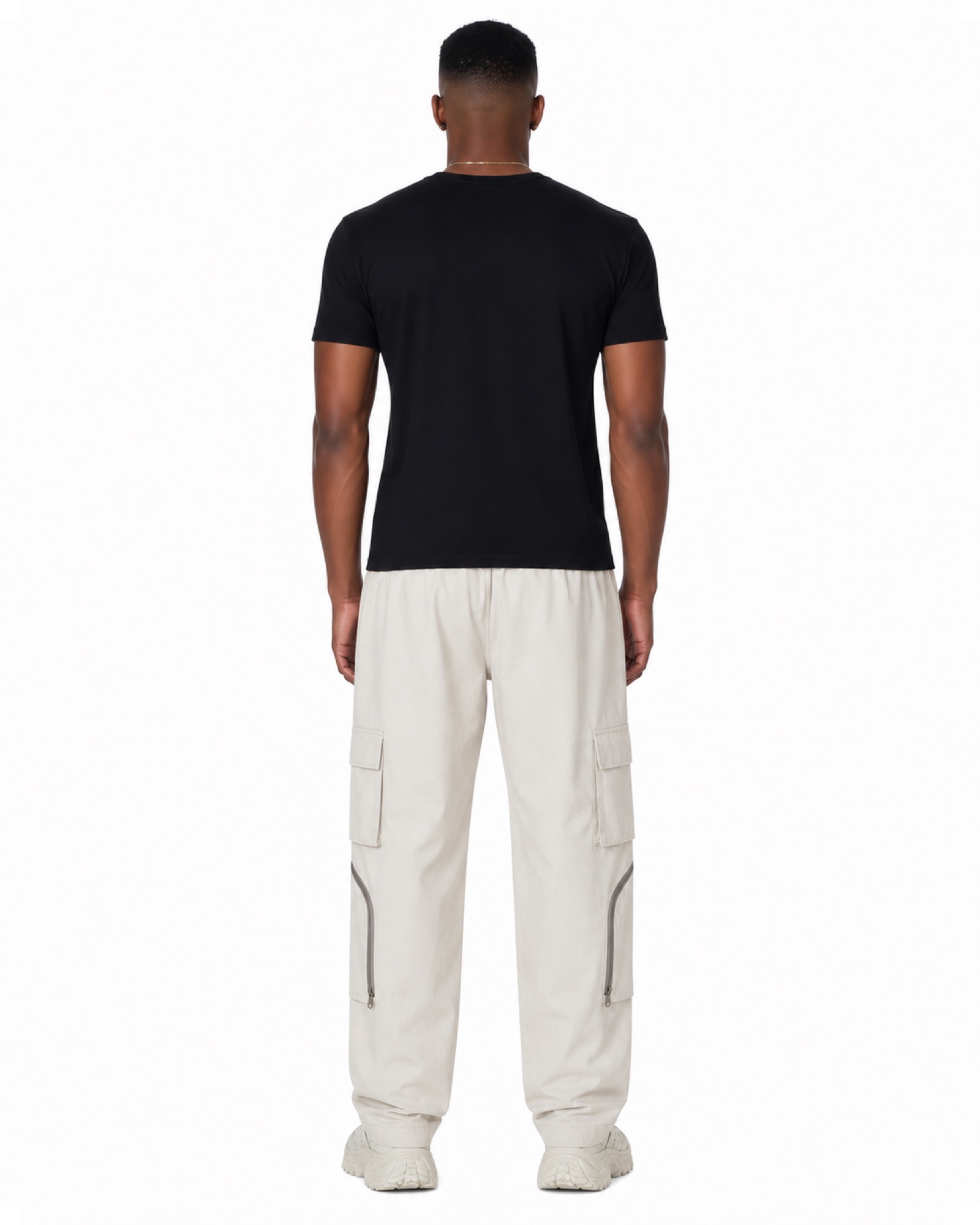 METRO Chalk Junction Cargo Joggers back product view on a white background