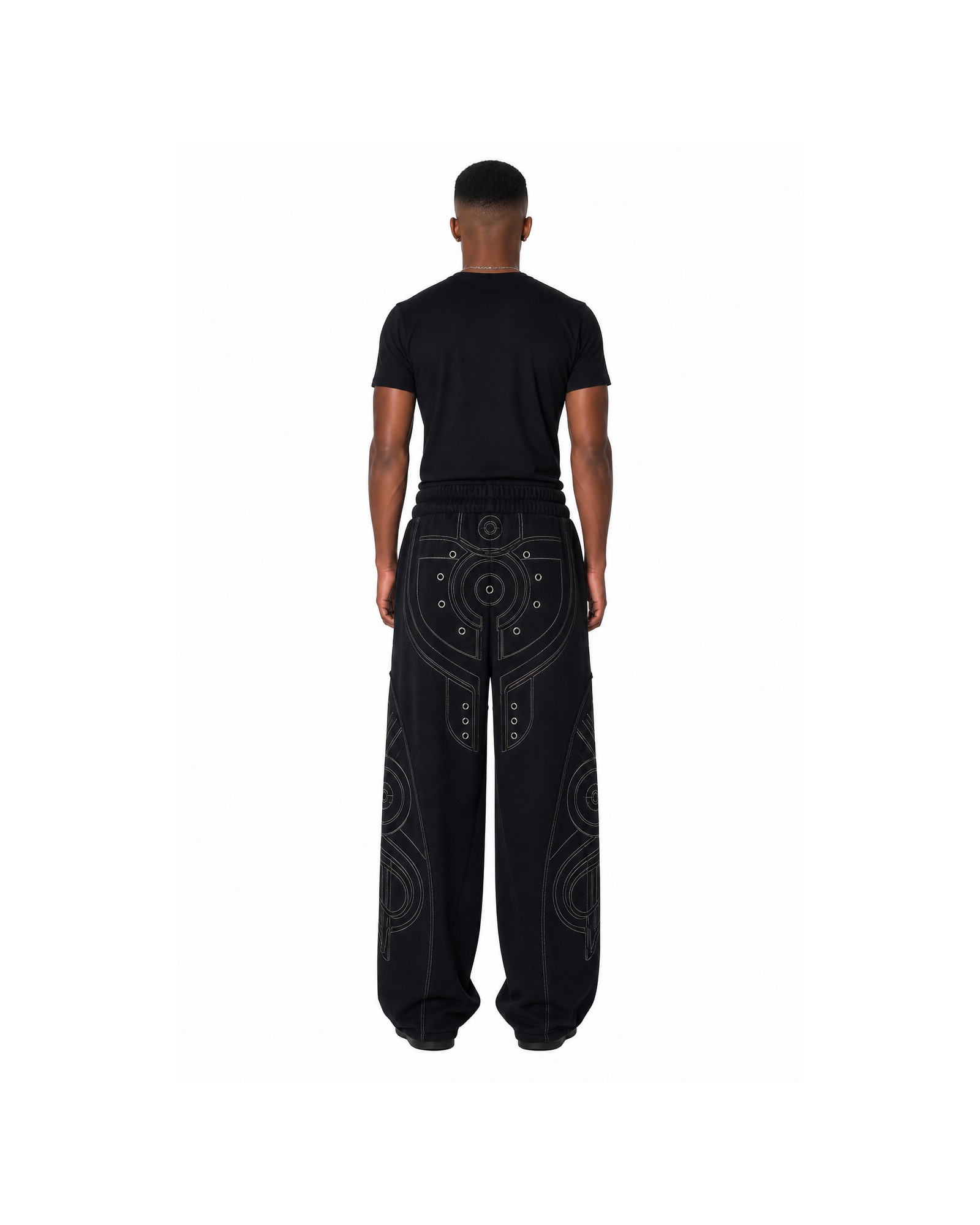 METRO Signal Core Wide Sweatpants back product view on a white background