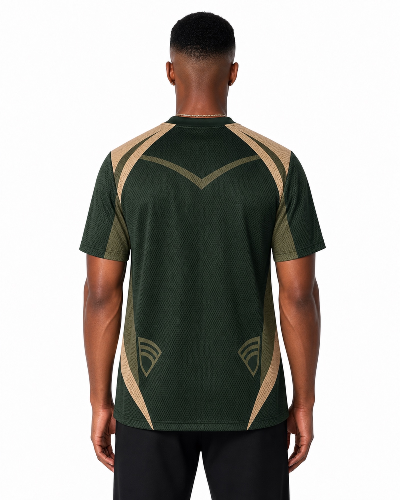 METRO Green Labyrinth Jersey back product view on a white background