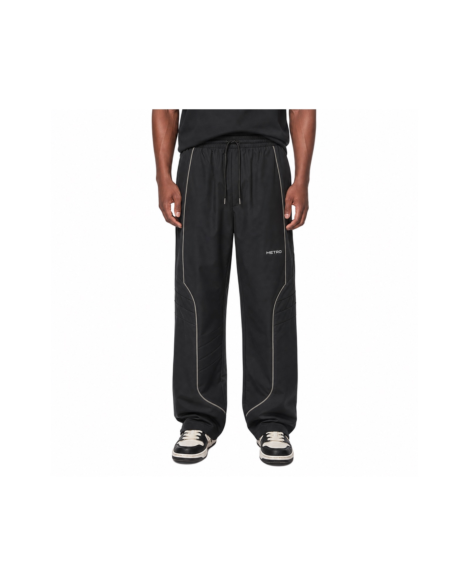 METRO Signal Arc Track Pants front product view on a white background