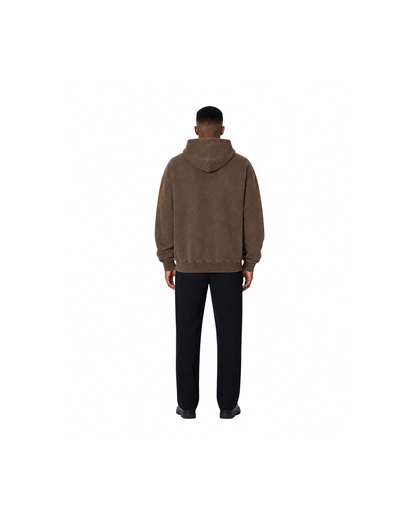 METRO Rustline Utility Zip Hoodie back product view on a white background