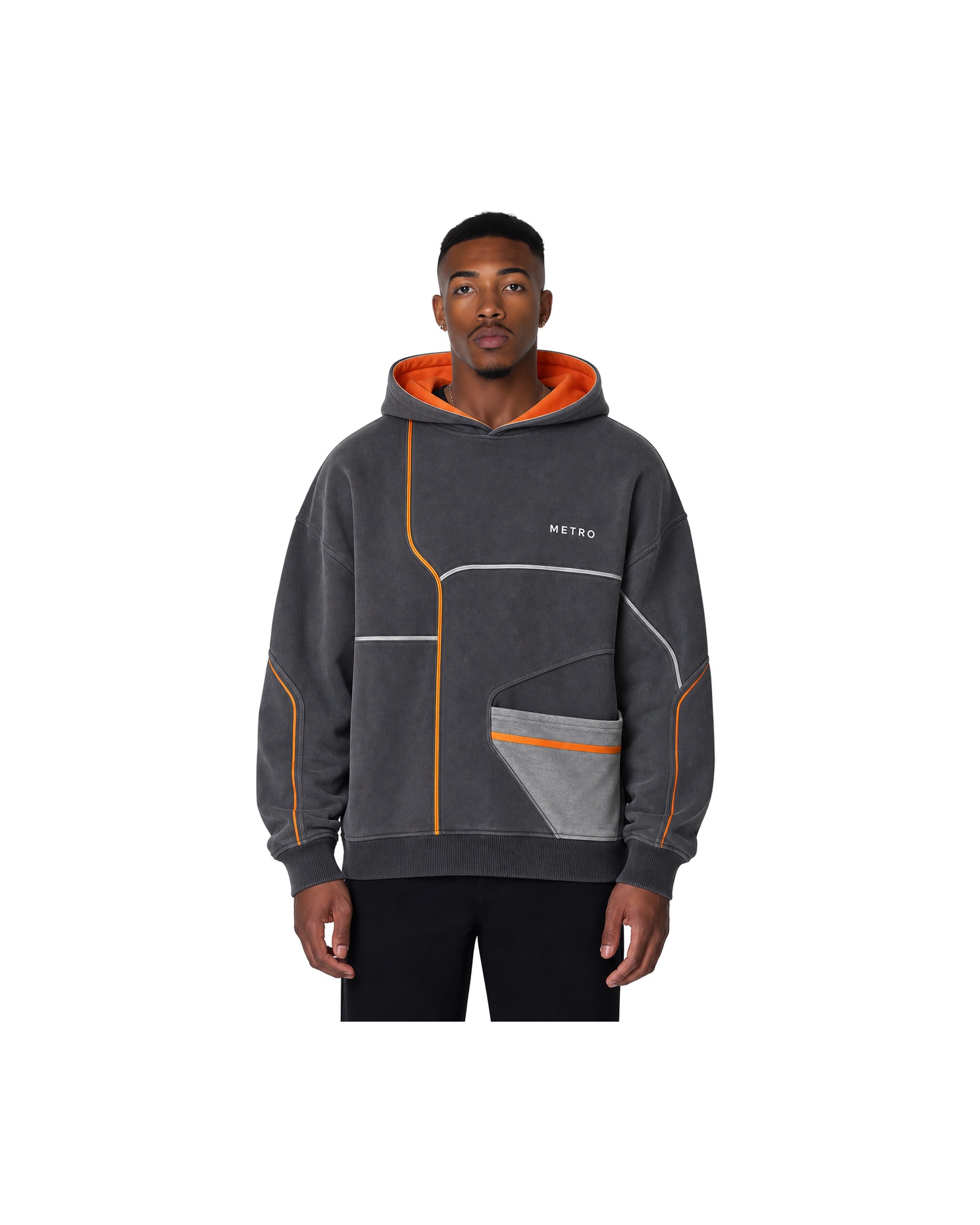 METRO Ember Junction Hoodie front product view on a white background