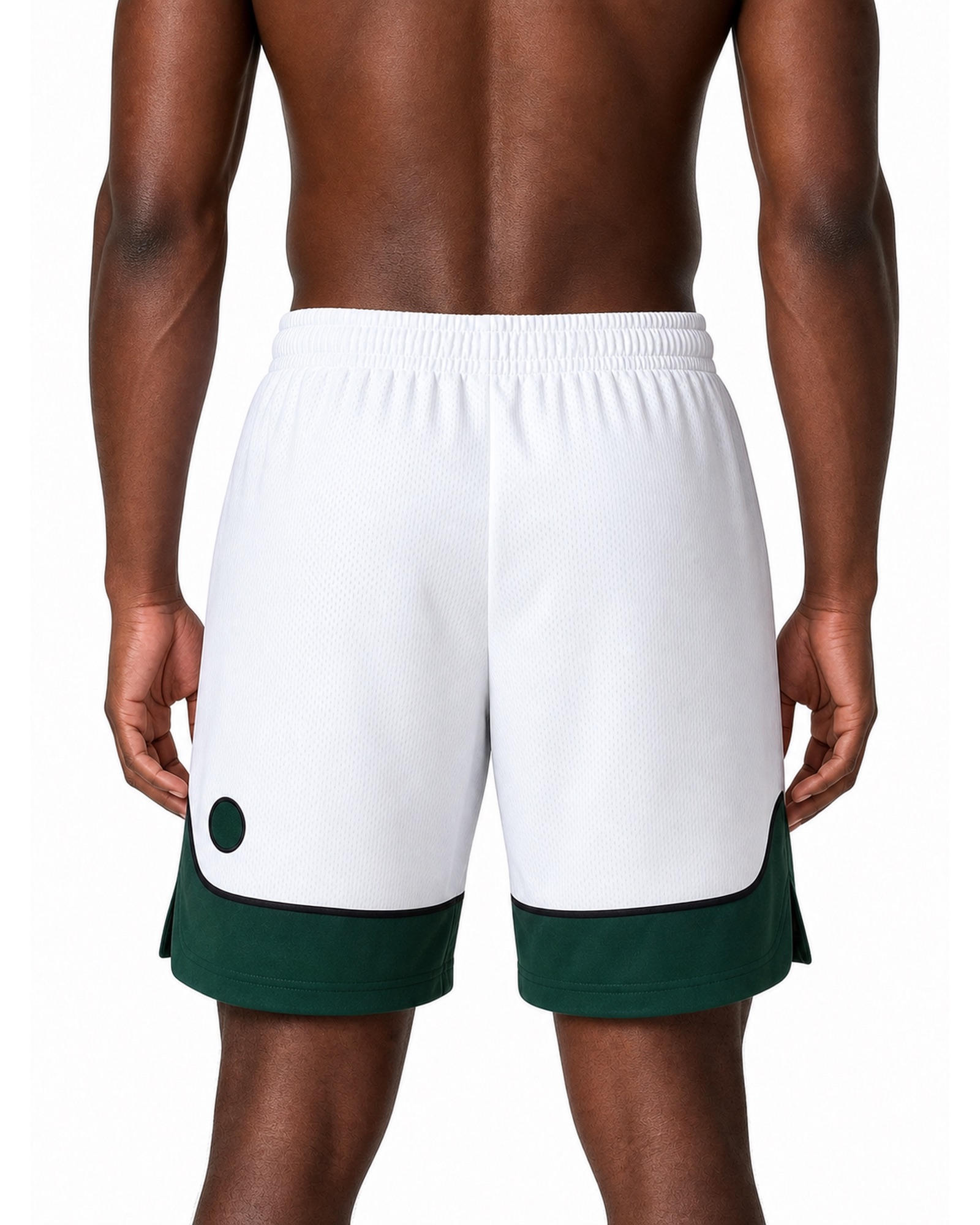METRO Courtline Layered Shorts back product view on a white background