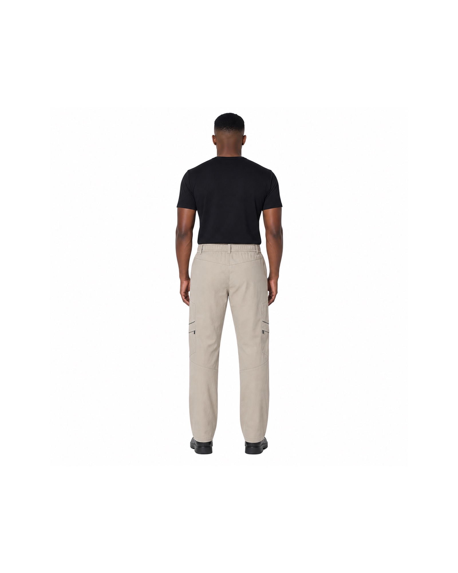 METRO Sand Transit Cargo Pants back product view on a white background