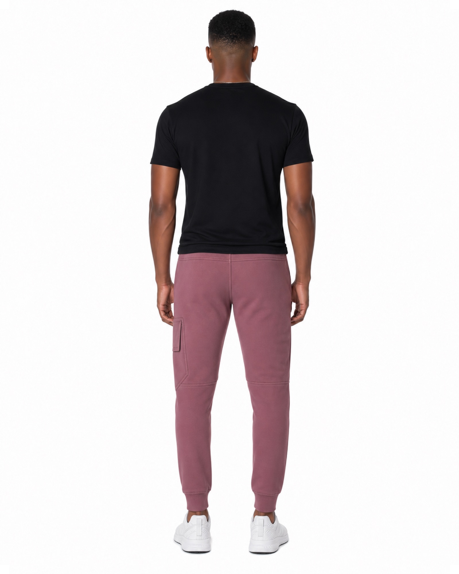METRO Rose Transfer Cargo Joggers back product view on a white background