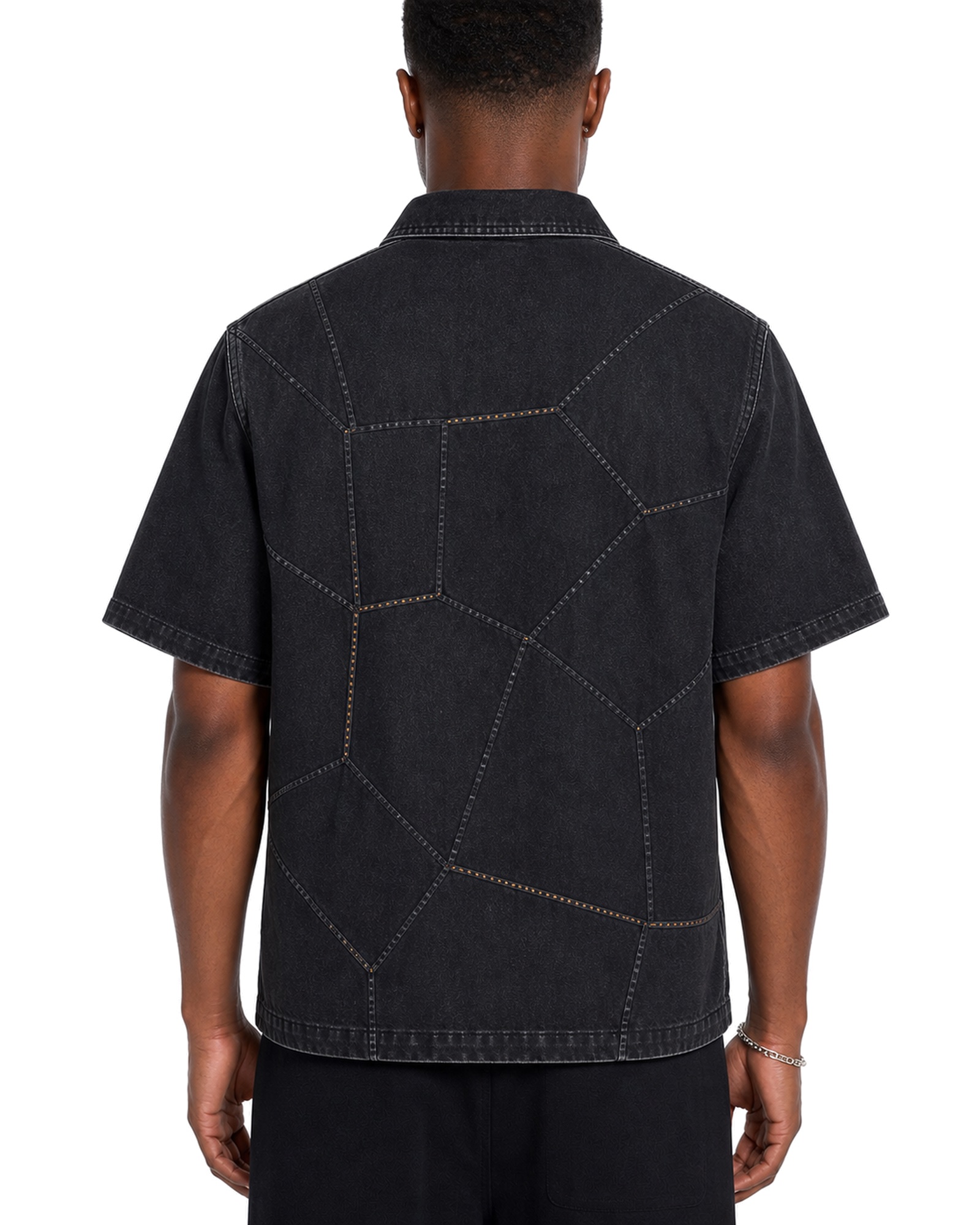 METRO Blackline Panel Shirt back product view on a white background