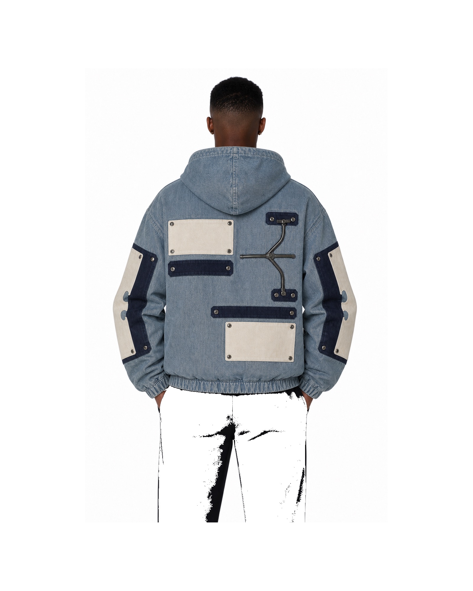 METRO Steel Junction Utility Bomber back product view on a white background
