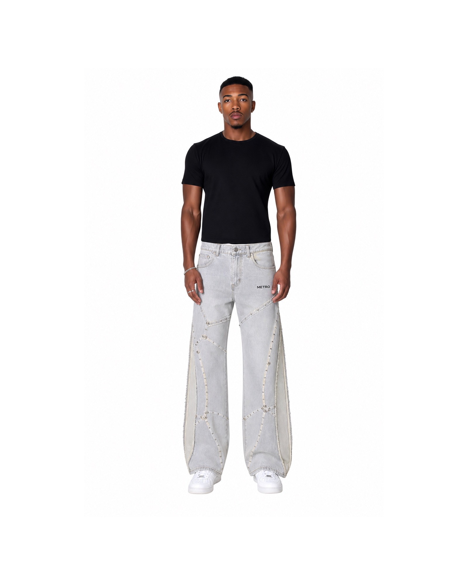 METRO Frostline Wide Jeans front product view on a white background